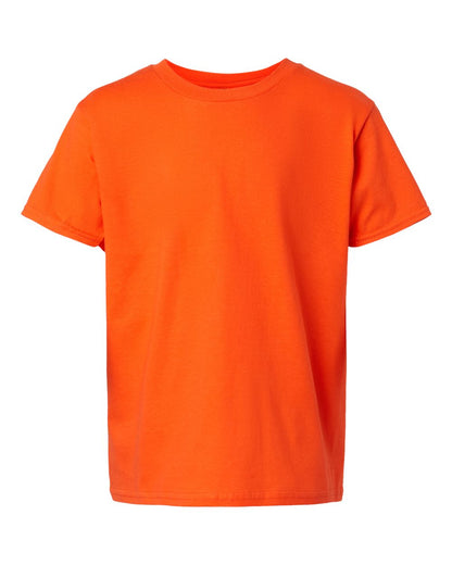 Gildan 64000B Youth Softstyle® T-Shirt - Orange - Front View