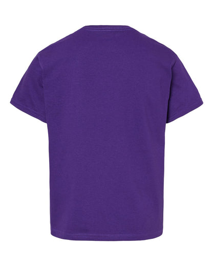 Gildan 64000B Youth Softstyle® T-Shirt - Purple - Back View