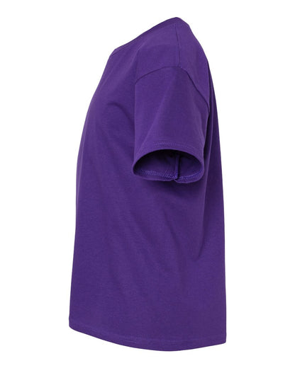 Gildan 64000B Youth Softstyle® T-Shirt - Purple - Direct Side