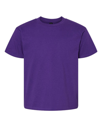 Gildan 64000B Youth Softstyle® T-Shirt - Purple - Front View