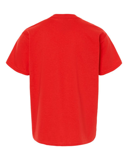 Gildan 64000B Youth Softstyle® T-Shirt - Red - Back View