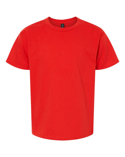Gildan 64000B Youth Softstyle® T-Shirt - Red - Front View