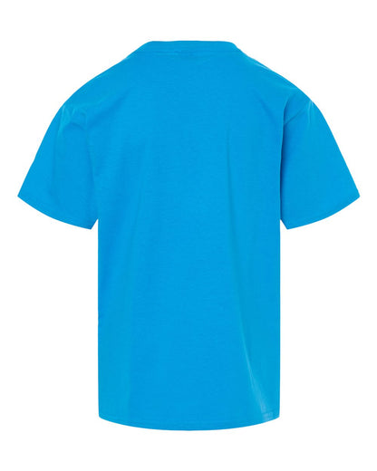 Gildan 64000B Youth Softstyle® T-Shirt - Sapphire - Back View