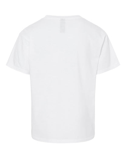 Gildan 64000B Youth Softstyle® T-Shirt - White - Back View