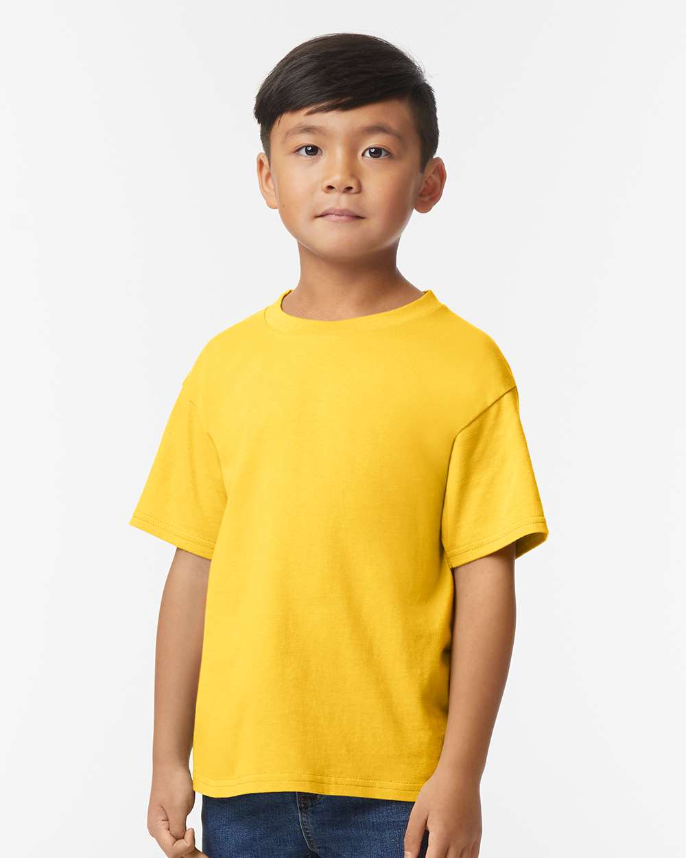 Gildan 65000B Youth Softstyle® Midweight T-Shirt - Daisy - On Model Front