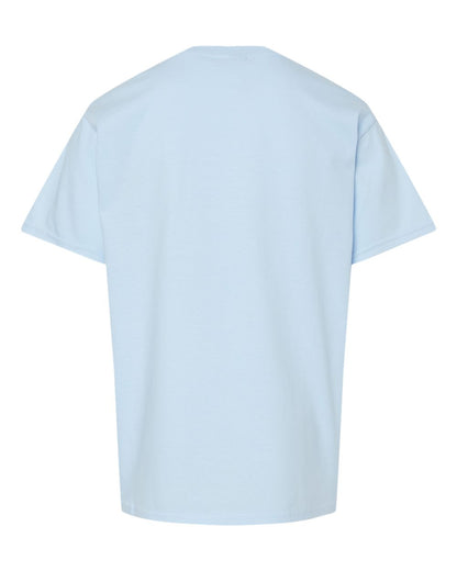Gildan 65000B Youth Softstyle® Midweight T-Shirt - Light Blue - Back View