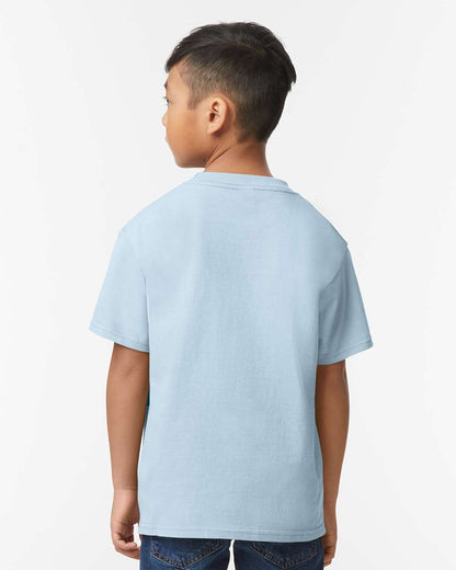 Gildan 65000B Youth Softstyle® Midweight T-Shirt - Light Blue - On Model Back