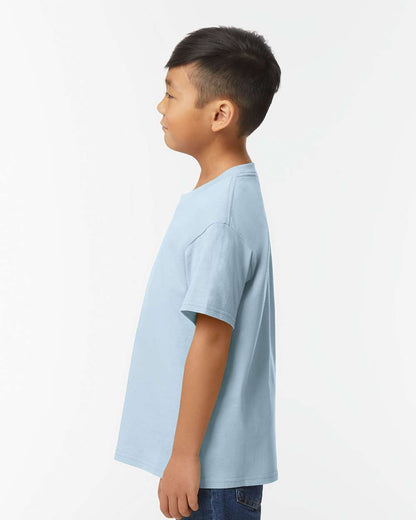 Gildan 65000B Youth Softstyle® Midweight T-Shirt - Light Blue - On Model Side