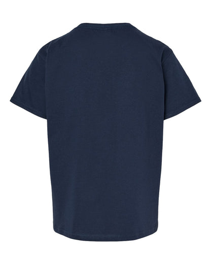 Gildan 65000B Youth Softstyle® Midweight T-Shirt - Navy - Back View
