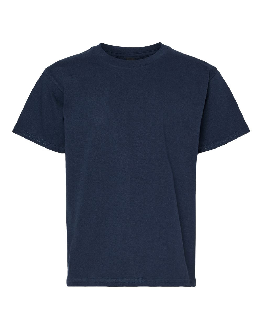 Gildan 65000B Youth Softstyle® Midweight T-Shirt - Navy - Front View