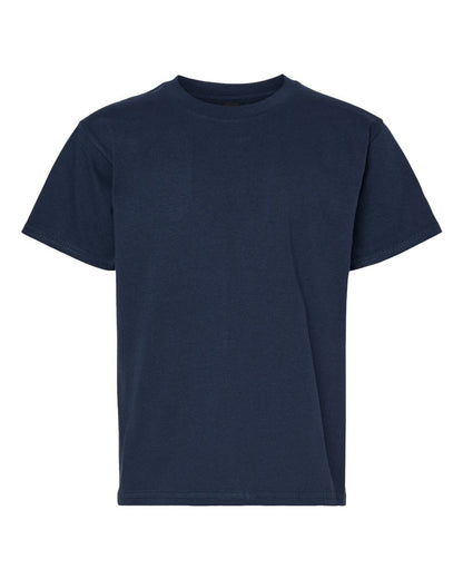 Gildan 65000B Youth Softstyle® Midweight T-Shirt - Navy - Front View