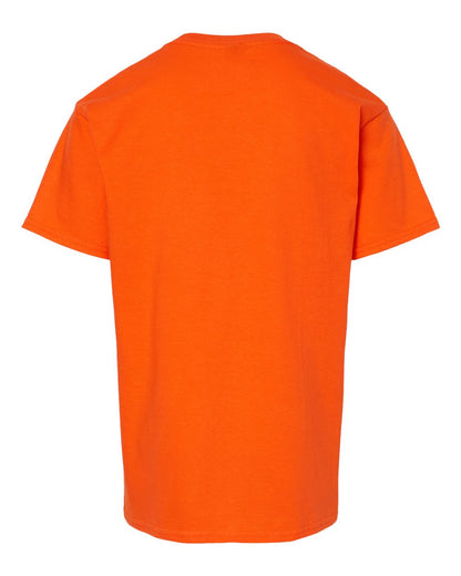Gildan 65000B Youth Softstyle® Midweight T-Shirt - Orange - Back View