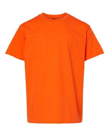 Gildan 65000B Youth Softstyle® Midweight T-Shirt - Orange - Front View
