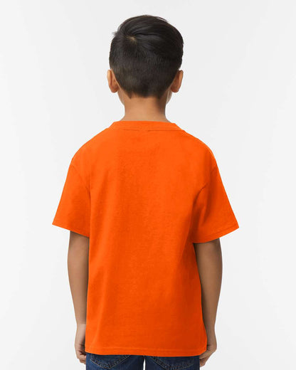 Gildan 65000B Youth Softstyle® Midweight T-Shirt - Orange - On Model Back