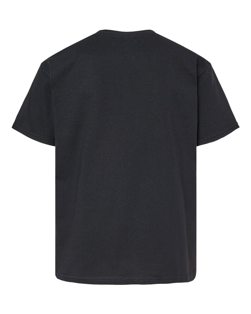 Gildan 65000B Youth Softstyle® Midweight T-Shirt - Pitch Black - Back View