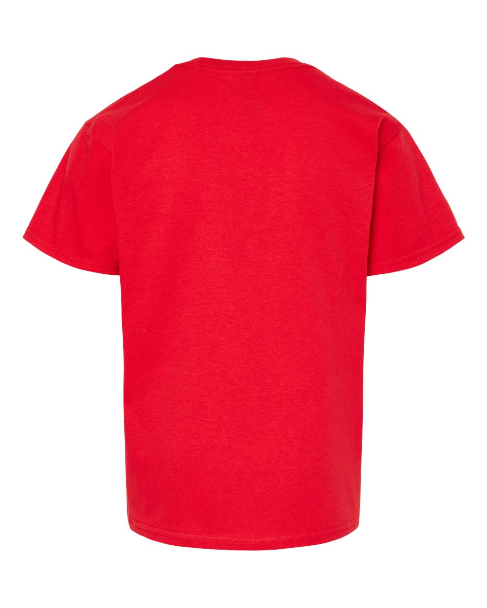 Gildan 65000B Youth Softstyle® Midweight T-Shirt - Red - Back View