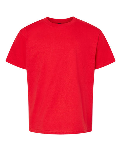 Gildan 65000B Youth Softstyle® Midweight T-Shirt - Red - Front View