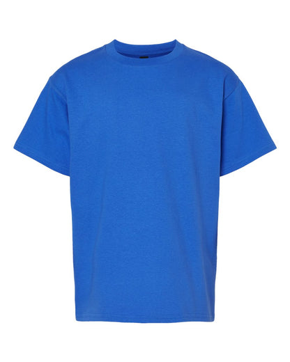 Gildan 65000B Youth Softstyle® Midweight T-Shirt - Royal - Front View