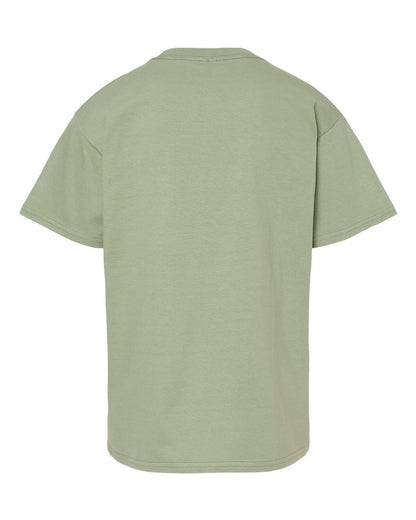 Gildan 65000B Youth Softstyle® Midweight T-Shirt - Sage - Back View