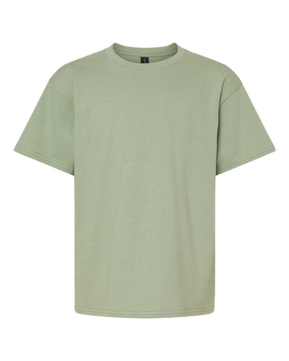 Gildan 65000B Youth Softstyle® Midweight T-Shirt - Sage - Front View