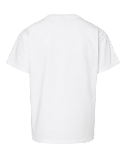 Gildan 65000B Youth Softstyle® Midweight T-Shirt - White - Back View