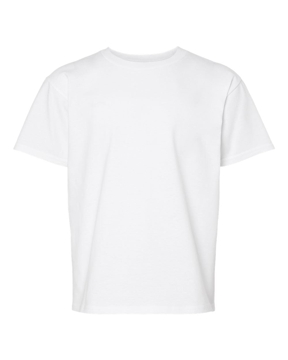 Gildan 65000B Youth Softstyle® Midweight T-Shirt - White - Front View