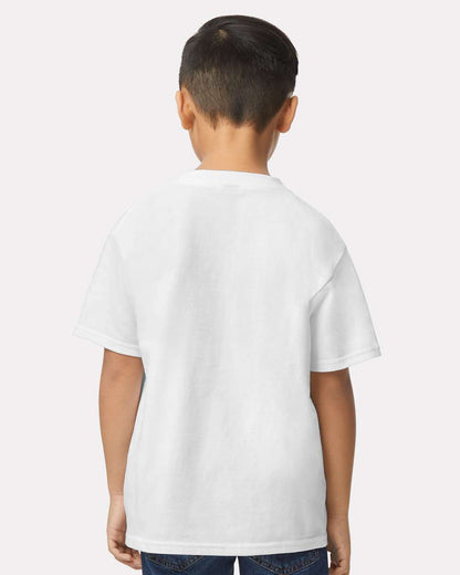 Gildan 65000B Youth Softstyle® Midweight T-Shirt - White - On Model Back