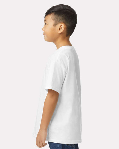 Gildan 65000B Youth Softstyle® Midweight T-Shirt - White - On Model Side