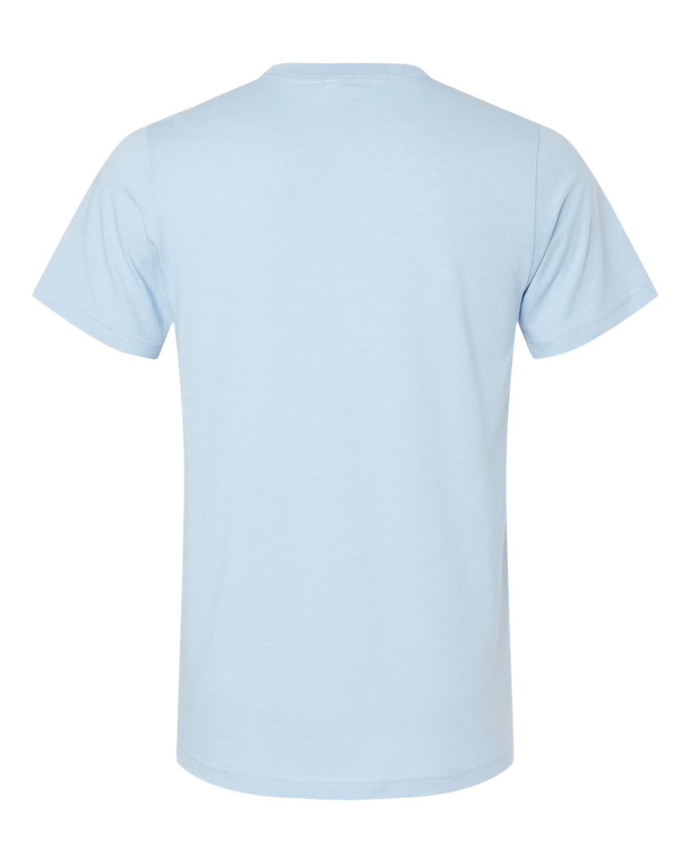 BELLA + CANVAS 3001CVC CVC Jersey Tee - Heather Baby Blue - Back View