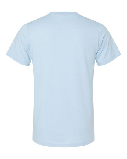 BELLA + CANVAS 3001CVC CVC Jersey Tee - Heather Baby Blue - Back View