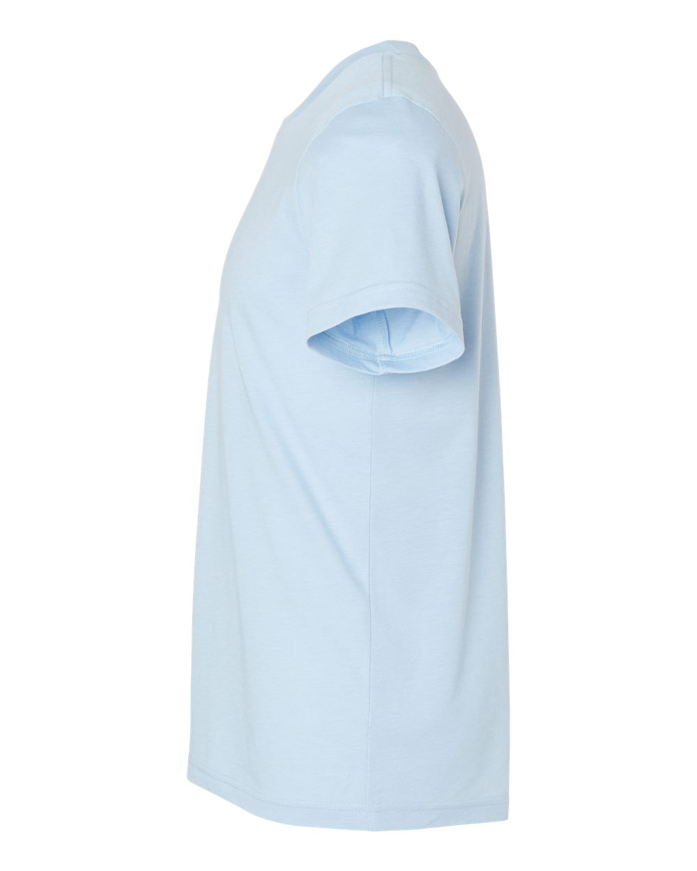 BELLA + CANVAS 3001CVC CVC Jersey Tee - Heather Baby Blue - Direct Side