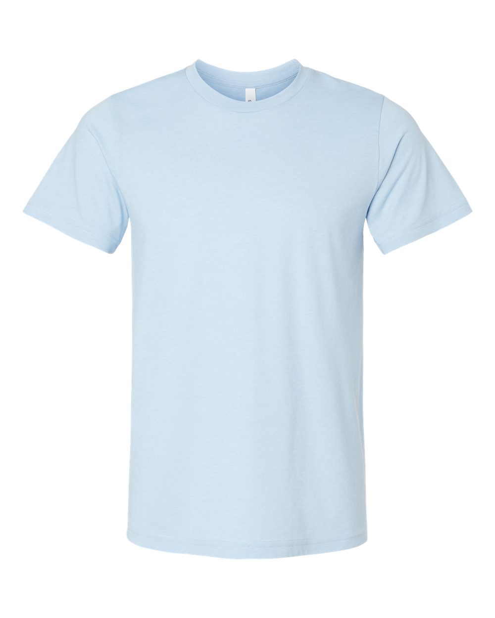 BELLA + CANVAS 3001CVC CVC Jersey Tee - Heather Baby Blue - Front View