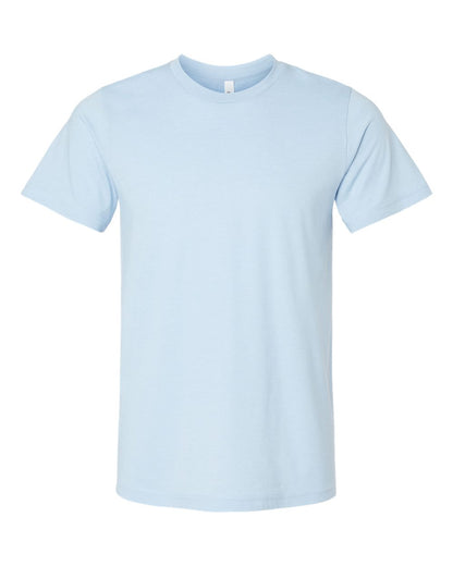 BELLA + CANVAS 3001CVC CVC Jersey Tee - Heather Baby Blue - Front View