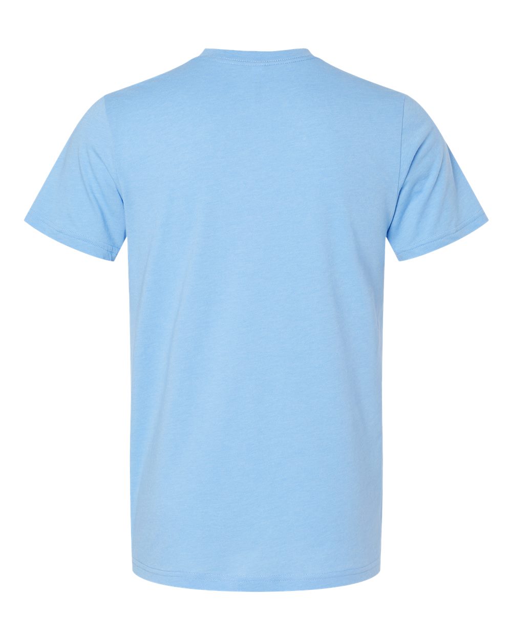 BELLA + CANVAS 3001CVC CVC Jersey Tee - Heather Carolina Blue - Back View