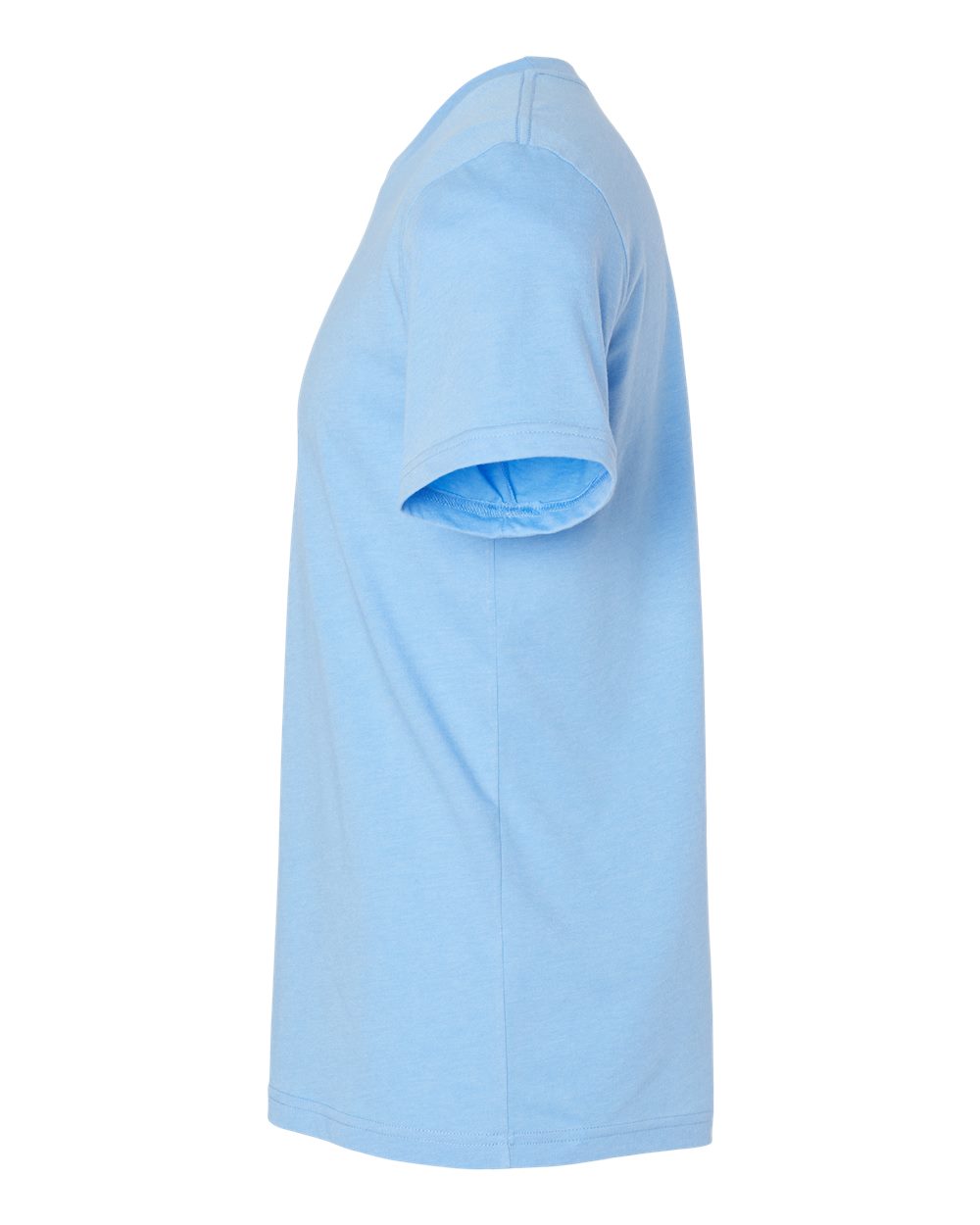 BELLA + CANVAS 3001CVC CVC Jersey Tee - Heather Carolina Blue - Direct Side