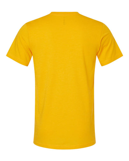 BELLA + CANVAS 3001CVC CVC Jersey Tee - Heather Gold - Back View
