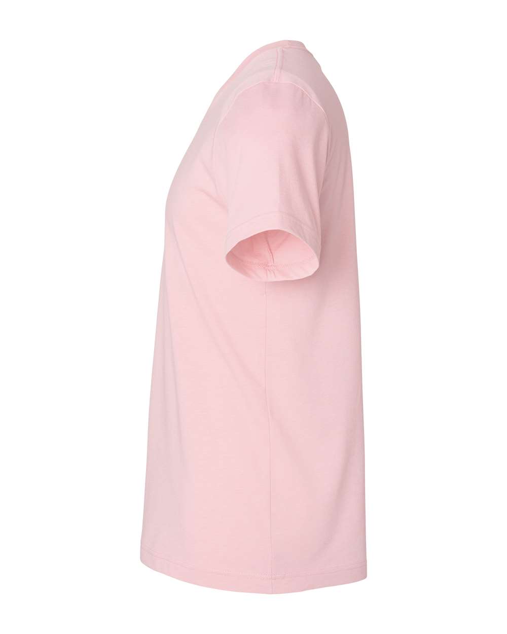 BELLA + CANVAS 3001CVC CVC Jersey Tee - Heather Pink - Direct Side