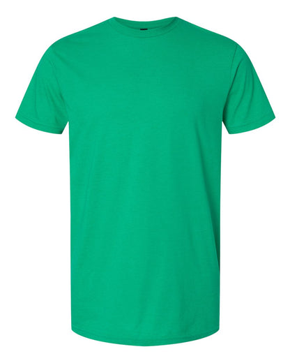Gildan 64000CVC Unisex Softstyle® CVC T-Shirt - Kelly Mist - Front View