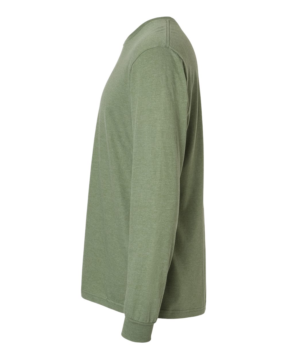 Gildan 64440CVC Unisex Softstyle® CVC Long Sleeve T-Shirt - Cactus - Direct Side