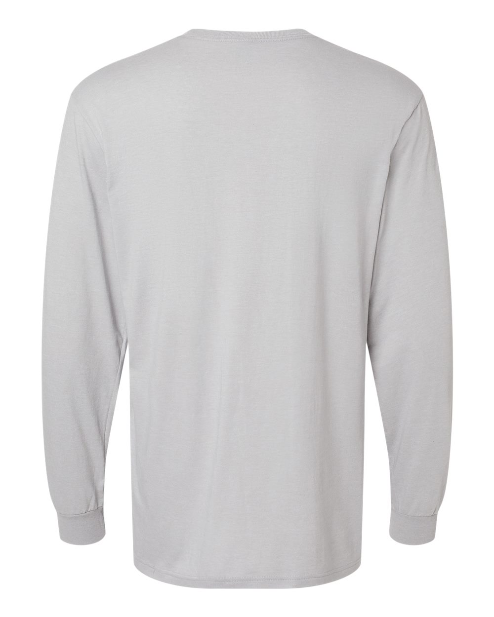 Gildan 64440CVC Unisex Softstyle® CVC Long Sleeve T-Shirt - Cement - Back View
