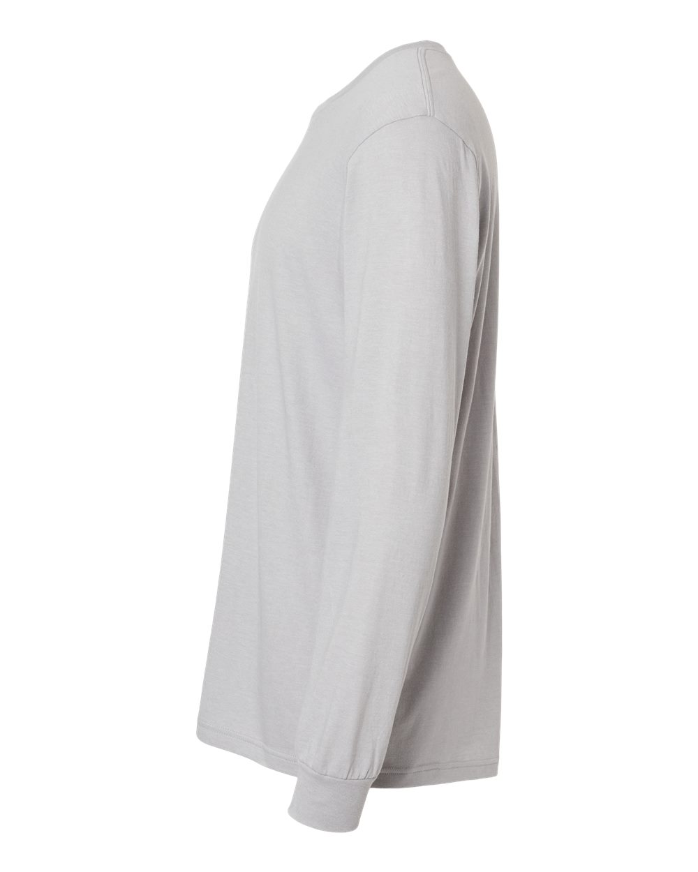 Gildan 64440CVC Unisex Softstyle® CVC Long Sleeve T-Shirt - Cement - Direct Side