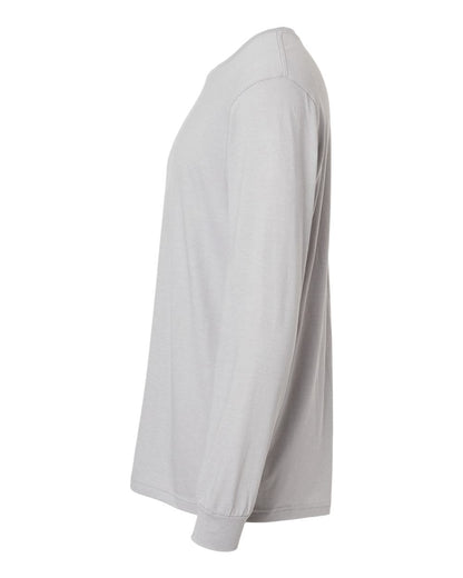 Gildan 64440CVC Unisex Softstyle® CVC Long Sleeve T-Shirt - Cement - Direct Side