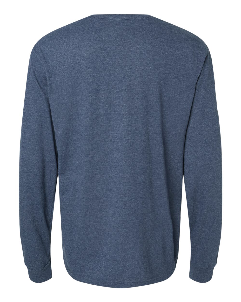 Gildan 64440CVC Unisex Softstyle® CVC Long Sleeve T-Shirt - Navy Mist - Back View