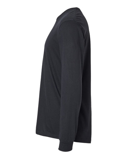 Gildan 64440CVC Unisex Softstyle® CVC Long Sleeve T-Shirt - Pitch Black - Direct Side