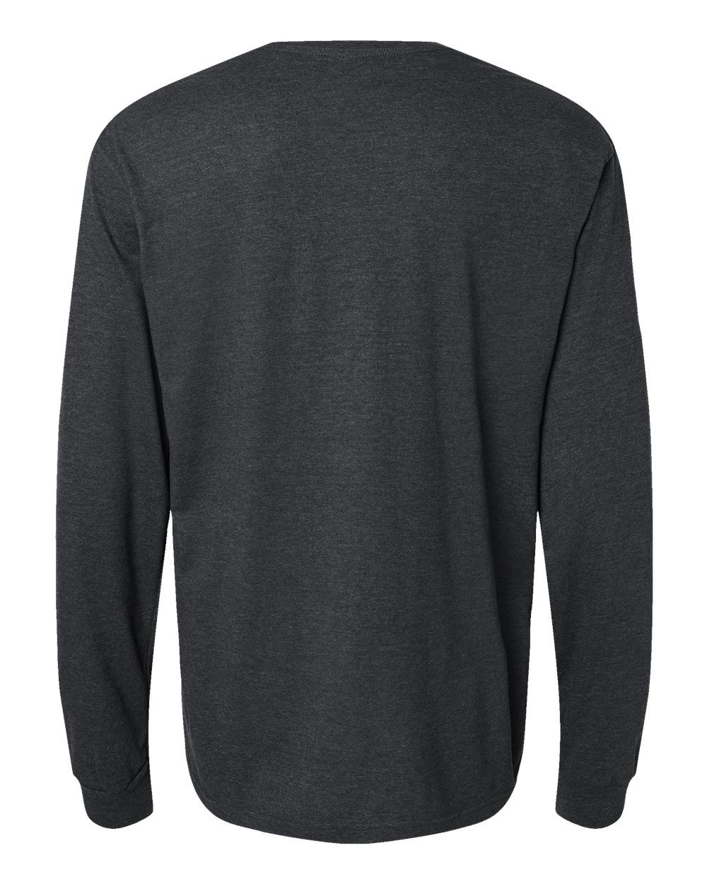 Gildan 64440CVC Unisex Softstyle® CVC Long Sleeve T-Shirt - Pitch Black Mist - Back View