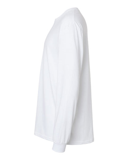 Gildan 64440CVC Unisex Softstyle® CVC Long Sleeve T-Shirt - White - Direct Side