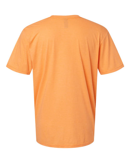 Gildan 64000CVC Unisex Softstyle® CVC T-Shirt - Tangerine Mist - Back View