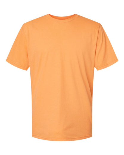Gildan 64000CVC Unisex Softstyle® CVC T-Shirt - Tangerine Mist - Front View