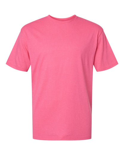 Gildan 64000CVC Unisex Softstyle® CVC T-Shirt - Pink Lemonade Mist - Front View