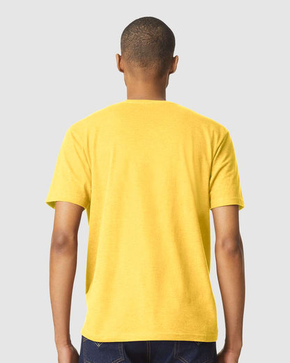 Gildan 64000CVC Unisex Softstyle® CVC T-Shirt - Daisy Mist - On Model Back
